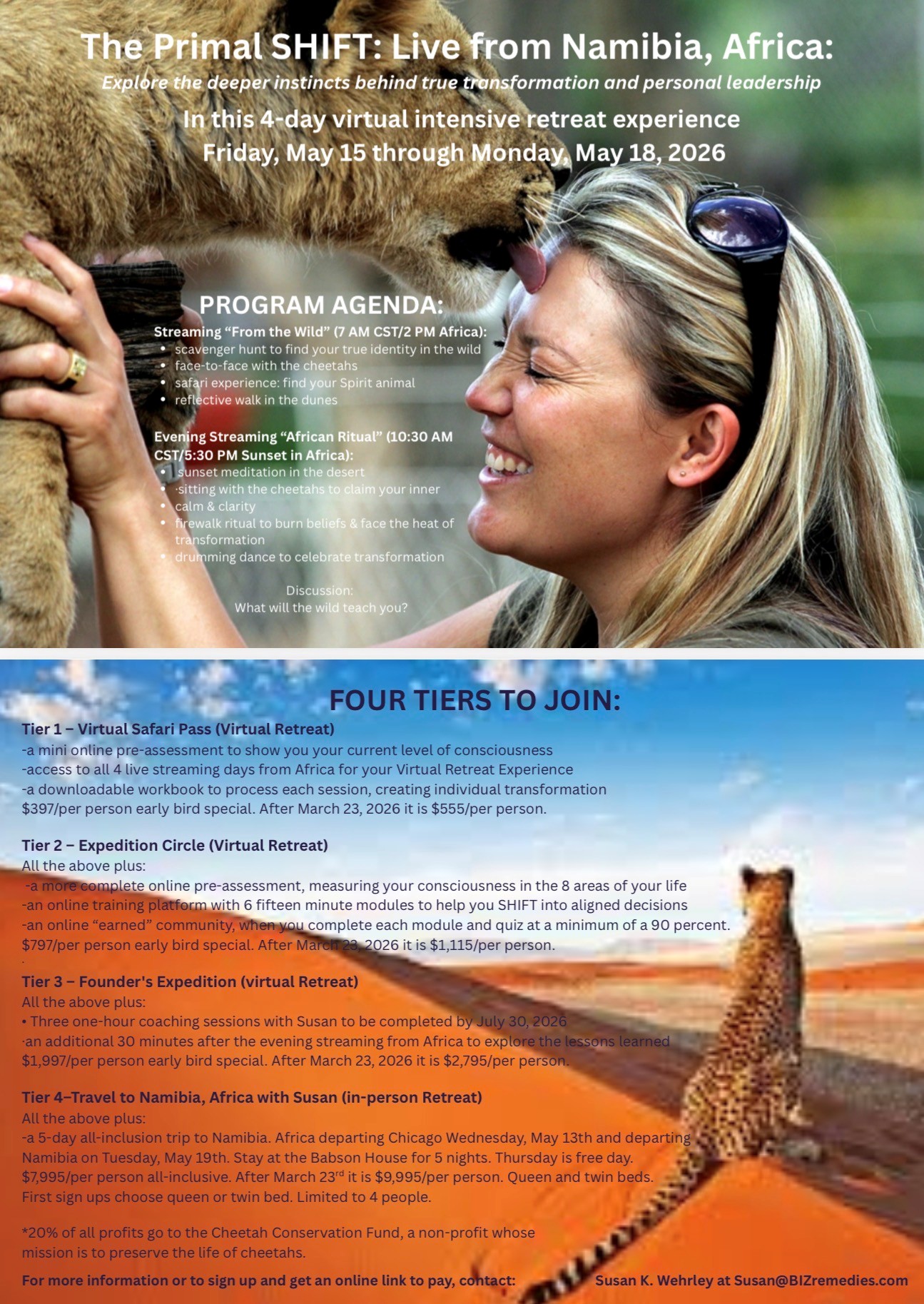 Join The Primal SHIFT in Namibia, Africa