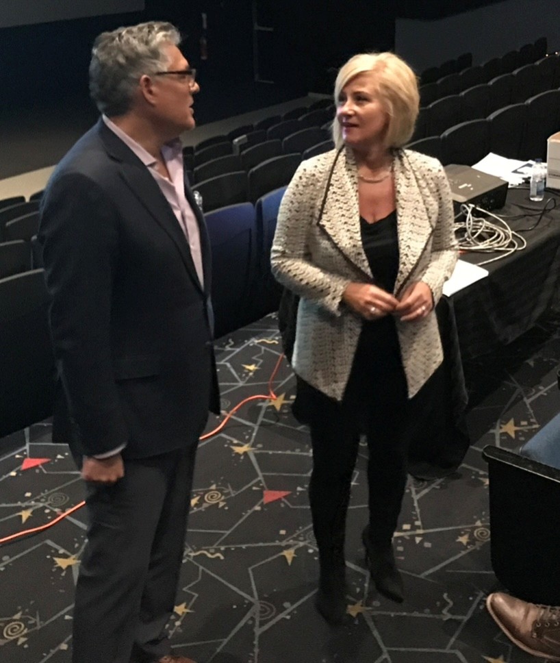 Susan K. Wehrley helping Raffaele Papalia build his business, Cine Enterprises, Inc.